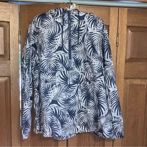 Xersion 1/4 Zip Pullover Palm tropical Athletic rain Jacket